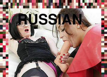 Daphne Klyde & Naughty Julia in I Fuck A Russian Whore - FFStockings