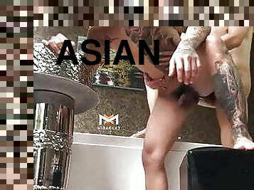 asiatisk, amatör, anal, gay, par, knullande