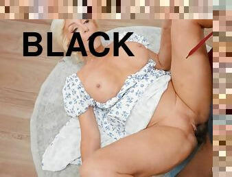 Old slut Seka Black takes big black cock up her asshole