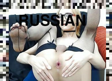 masturbação, russo, transsexual, amador, adolescente, meias, loira, webcam, sozinho, tetas-pequenas