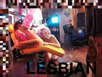 Lesbian sex with Jezebelle and Leya