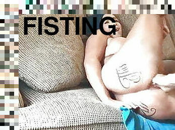 fisting, orgasme, squirt, kone, amatør, anal, leke, dildo