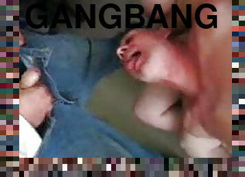 Facial from anonymous boy at the gangbang
