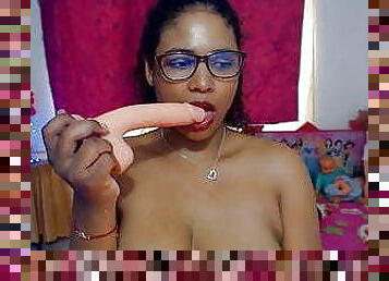 store-patter, ibenholt, latiner, deepthroat, sort, naturlig, webcam, dildo, storbarmet