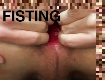 fisting, masturbation, amatör, anal, tonåring, fetisch, ensam, bisexuell