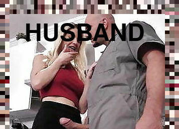 Husband Watches High School Teacher Wife Fuck The Janitor