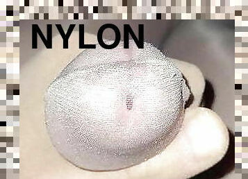 masturbación, gay, paja, corrida, nylon