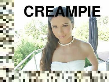 schwer, creampie, europäische, euro