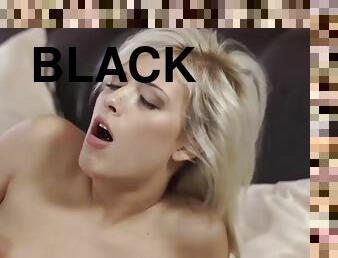 BLACK4K. Young black-skinned boy has his first sex with blonde lass