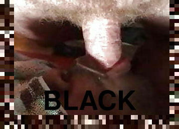 Big Lipped Black Servicing White Cock