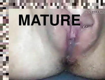 pakaļa, klitors, milzīgs, masturbācija-masturbation, vāverīte, nobrieduša, bbw, mitra