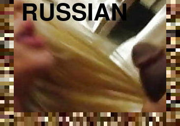 Russian escort sucking black dick