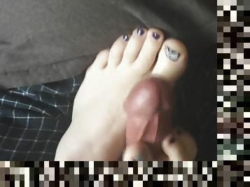 New Pedicure Footjob