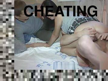 Anally banged cheating gf enjoys big cock