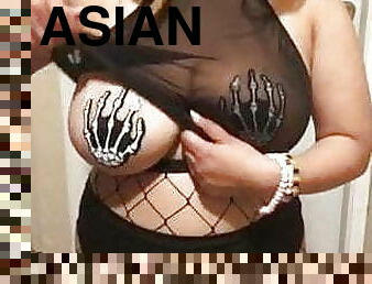 Asian Gf rave tits