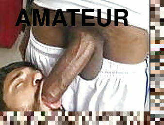 amatør, anal, blowjob, stor-pikk, interracial, homofil, svart, facial, cum, hvit