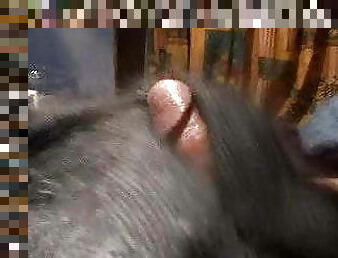 Mohair Masturbation with cum