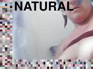 Sexy chubby natural huge trans dyke cums loads for ur pussy 