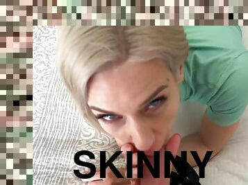 skinny, stor-pikk, hjemmelaget, pornostjerne, handjob, deepthroat, pov, blond, hotel, liten