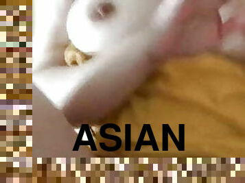 asiatique, gros-nichons, poilue, mamelons, amateur, mature, milf, maison, maman, horny