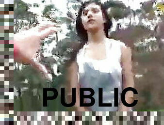 Public pick up froot girl
