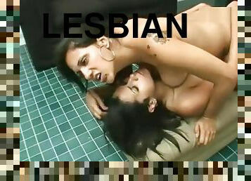 lesbijskie, brazylijskie, całowanie, brunetka