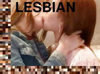 лесбіянка-lesbian, краля, поцілунки, американка, брюнетка