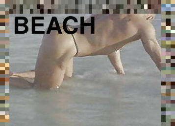 gay, plage, musclé