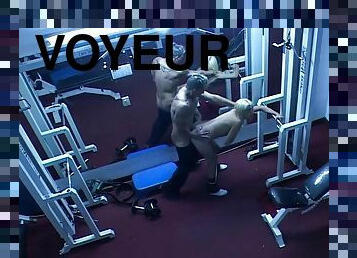 Voyeur angle of sex in the gym - Latin-Hot