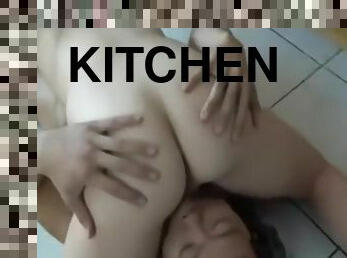 my Brother fuck me in the kitchen