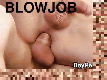 blowjob-seks-dengan-mengisap-penis, penis-besar, homo, berambut-pirang, homoseks, penis, pengisapan