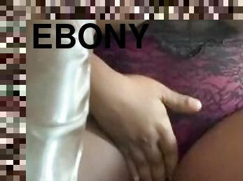 Ebony BBW Masturbating on FaceTime