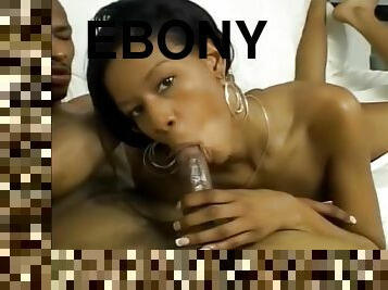 Ebony Black Teen Blowjob And Facial