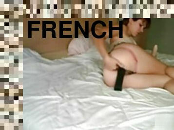 French Granny Fucking Her Holes