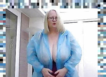 rumpe, store-pupper, eldre, milf, bbw, britisk, naturlig, vakker, pupper, utrolig