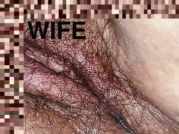 cona-pussy, esposa, amador, caseiro, penetração-de-braço, bbw, britânico