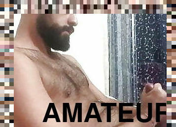 pai, masturbação, amador, gay, ejaculação, webcam, paizinho, urso