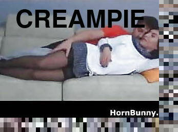 cumshot-keluarnya-sperma, ibu, creampie-ejakulasi-di-dalam-vagina-atau-anus-dan-keluarnya-tetesan-sperma, stocking-stockings, berciuman, ibu-mother