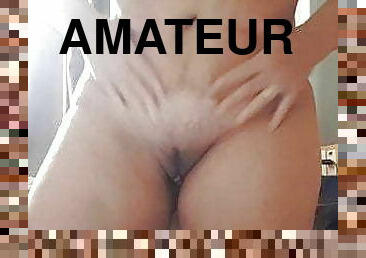 masturbation, amateur, maison, coquine