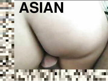 asiatique, cul, énorme, femme, anal, énorme-bite, maison, maman, butin, doigtage