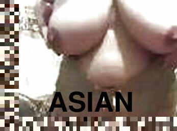 asiatique, gros-nichons, énorme, masturbation, milf, belle-femme-ronde, salope, lingerie, naturel, seins