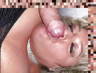 gros-nichons, grosse, mature, fellation, belle-femme-ronde, ejaculation, blonde, naturel, cocu, cougar