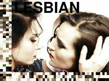 lesbisk, massage, trekanter, kyssende, engel, biseksuel, brunette, tatovering