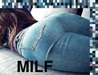 pantat, gemuk-fat, jenis-pornografi-milf, wanita-gemuk-yang-cantik, gemuk, barang-rampasan, amerika, jeans