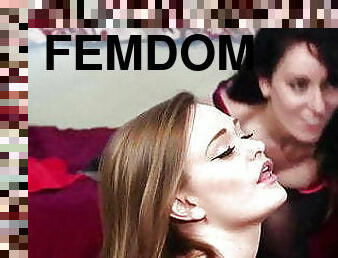 Femdom CFNM voyeurs jerk off subject&rsquo;s cock