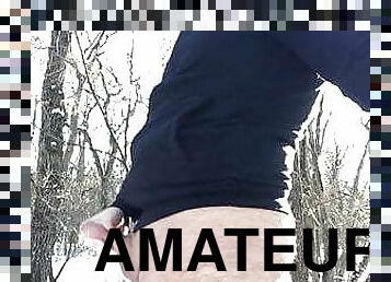 masturbación, al-aire-libre, público, amateur, mamada, gay, paja, webcam, bosque, calientapollas