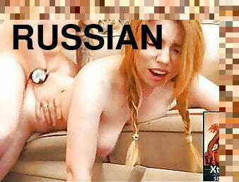 Gorgeous sex with a Russian redhead