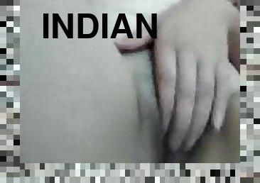 masturbação, indiano, penetração-de-braço, dedos, namorada
