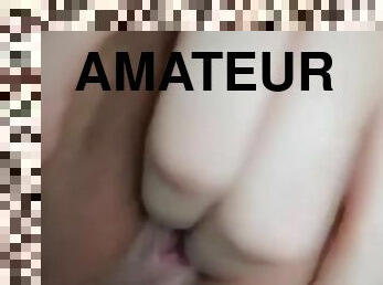 gros-nichons, masturbation, chatte-pussy, giclée, femme, amateur, milf, maison, couple, belle-femme-ronde