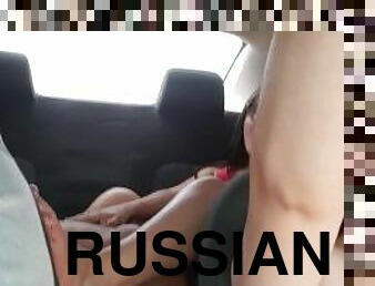 cul, gros-nichons, masturbation, chatte-pussy, russe, jouet, voiture, petite-amie, gode, action